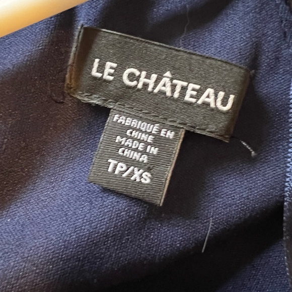Blue Fitted Le Chateau Dress- XS - Picture 2 of 3